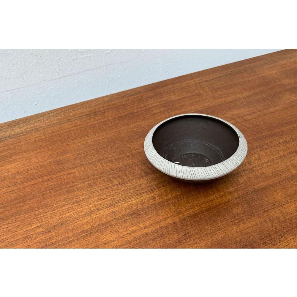 Mid-Century Modern Mid-Century German Pottery Minimalist Bowl, 1960s For Sale
