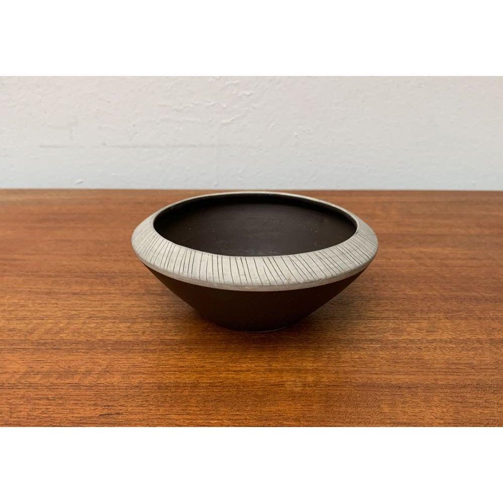 Ceramic Mid-Century German Pottery Minimalist Bowl, 1960s For Sale