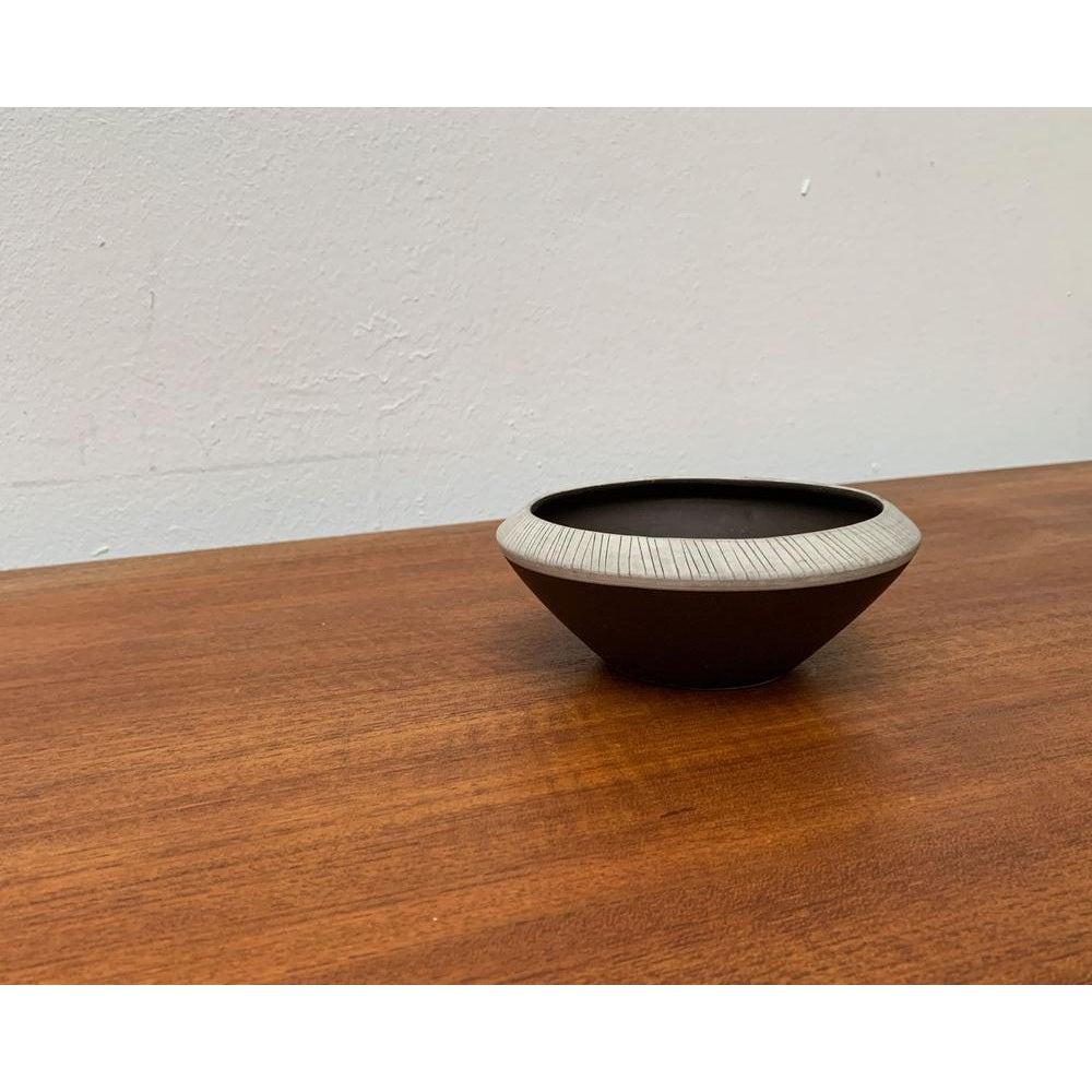Mid-Century German Pottery Minimalist Bowl, 1960s For Sale 2