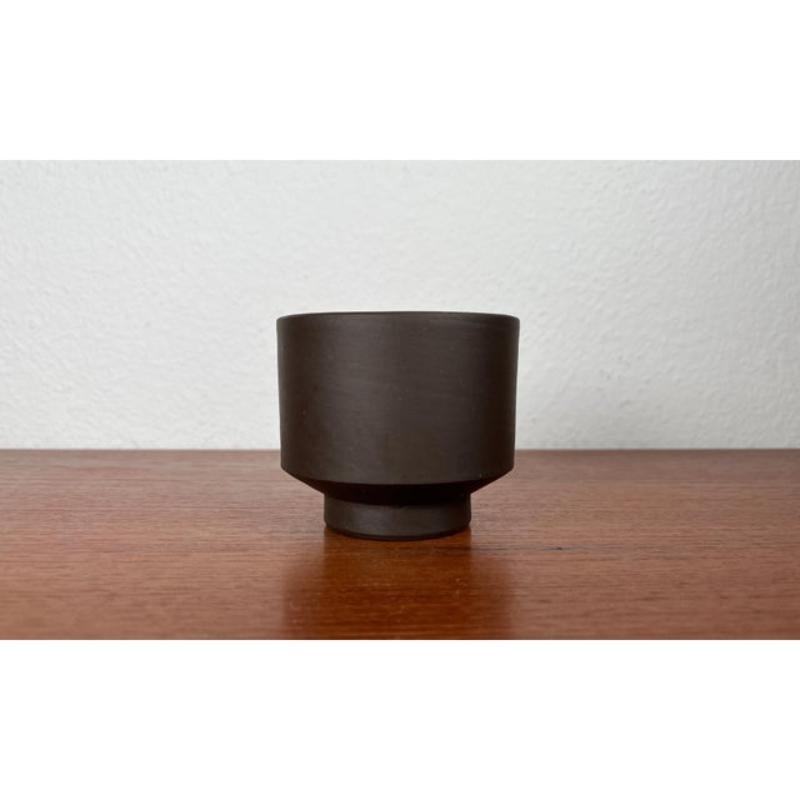 20th Century Mid-Century German Pottery Minimalist Vase by BKW Böttger Keramik, 1960s For Sale