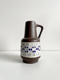 Deutsche Mosaikvase aus Keramik aus der Mitte des Jahrhunderts von SAWA Keramik, Deutschland 1960er Jahre