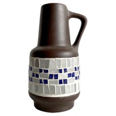 Deutsche Mosaikvase aus Keramik aus der Mitte des Jahrhunderts von SAWA Keramik, Deutschland 1960er Jahre
