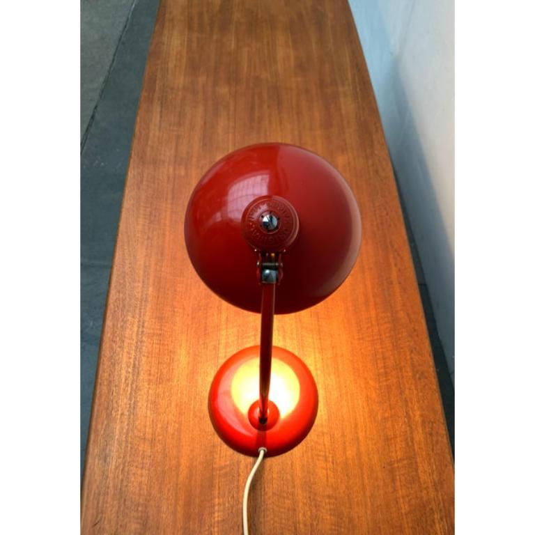 Mid-Century German Red 6556 Table Lamp by Christian Dell for Kaiser Idell, 1960s For Sale 6