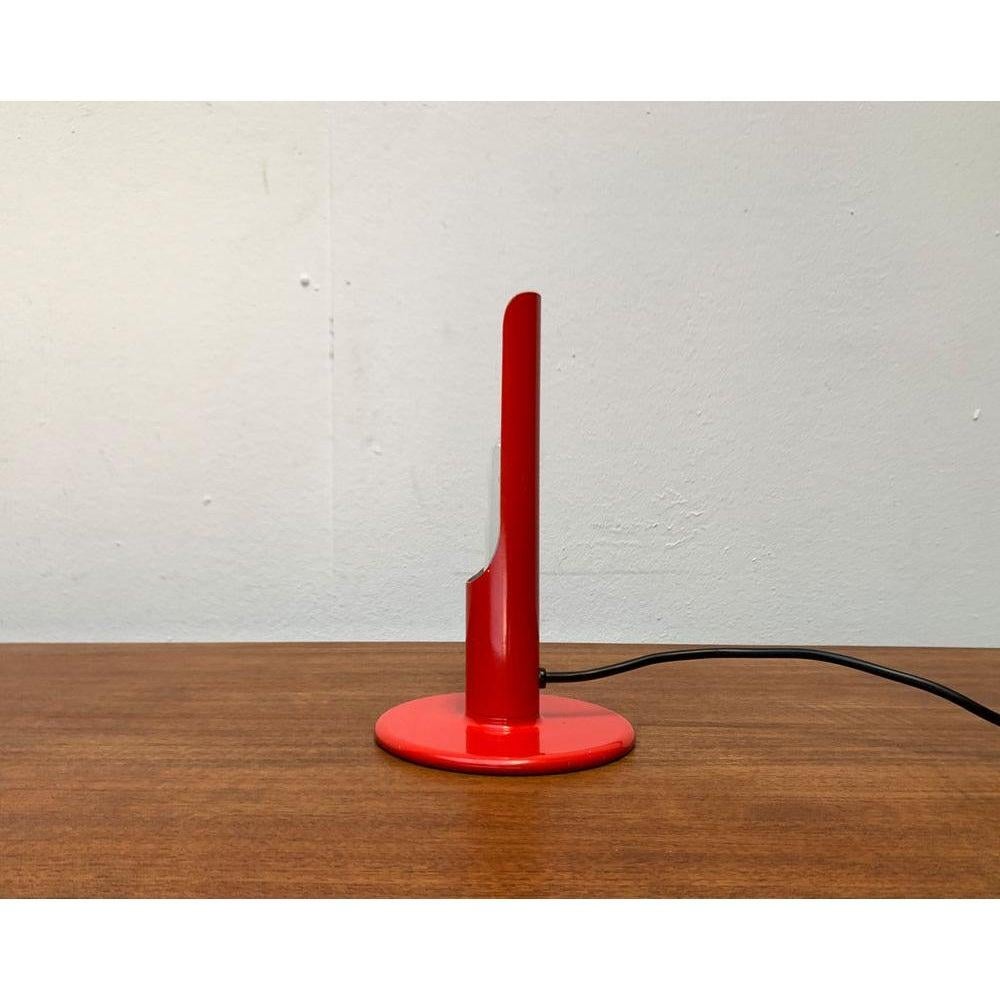 Lámpara de mesa alemana de mediados de siglo Prix rojo de Ingo Maurer para M Design, años 60 Moderno de mediados de siglo en venta
