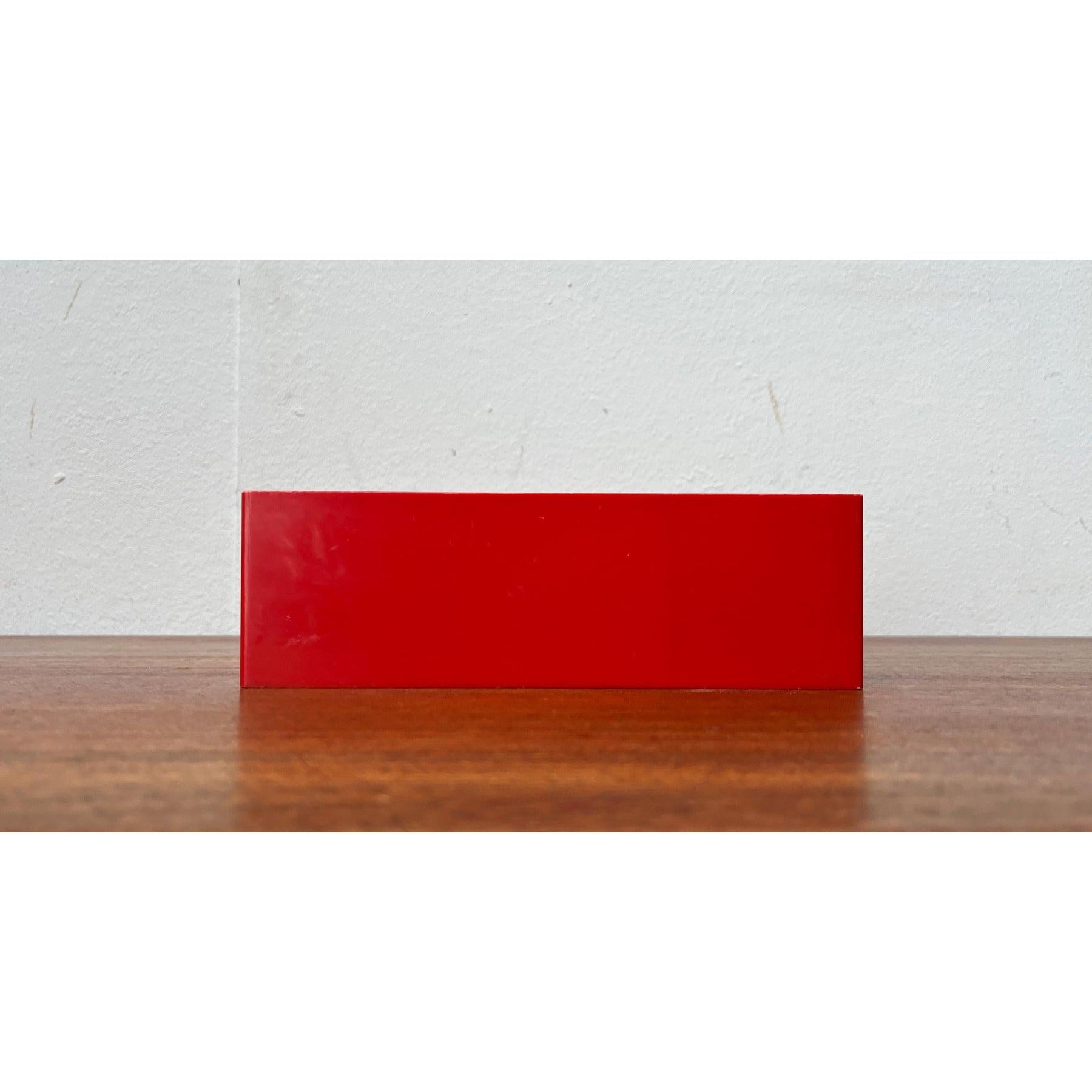 Rotes Space Age-Schreibtisch-Utensilo von Quandt Hamburg, 1960er Jahre im Angebot 4