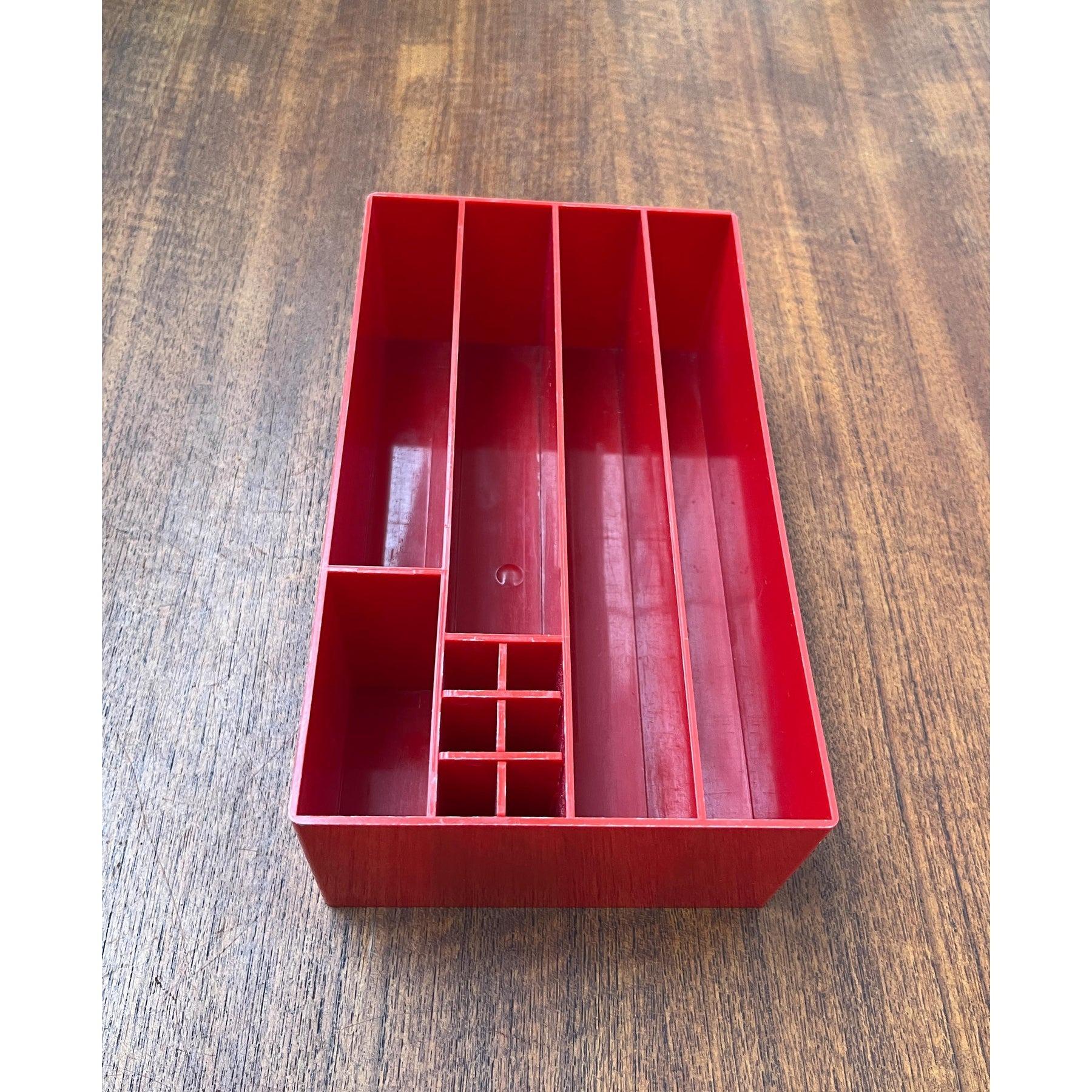 Rotes Space Age-Schreibtisch-Utensilo von Quandt Hamburg, 1960er Jahre (Deutsch) im Angebot