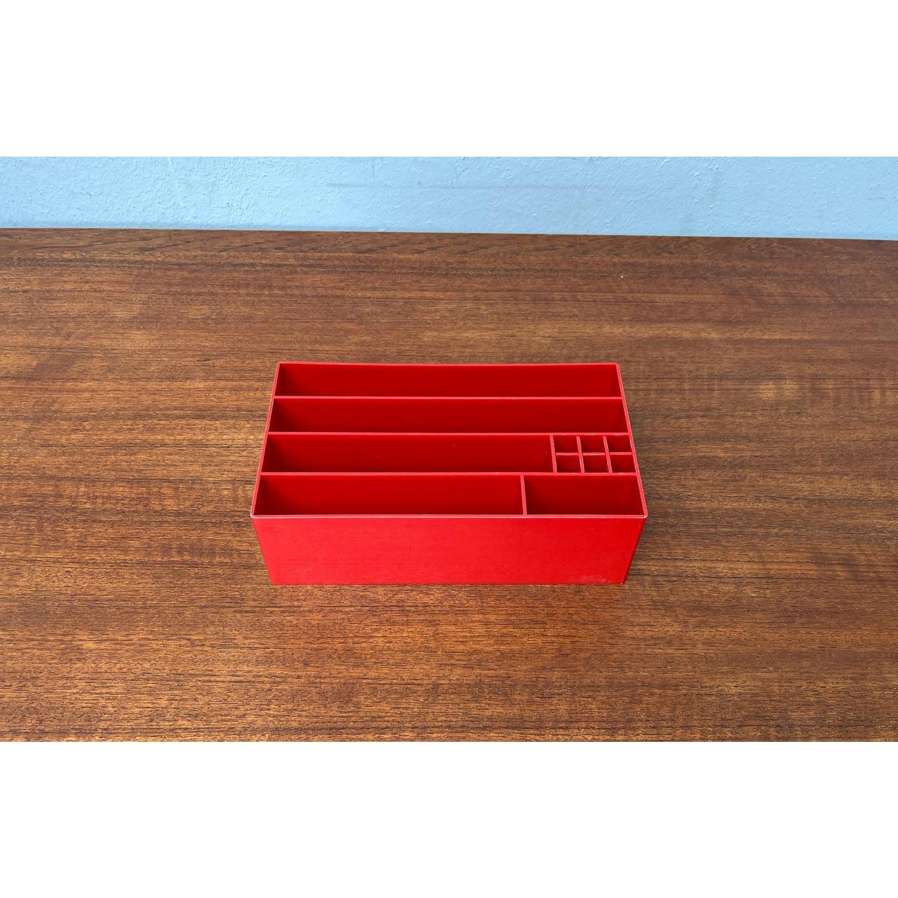Rotes Space Age-Schreibtisch-Utensilo von Quandt Hamburg, 1960er Jahre (20. Jahrhundert) im Angebot