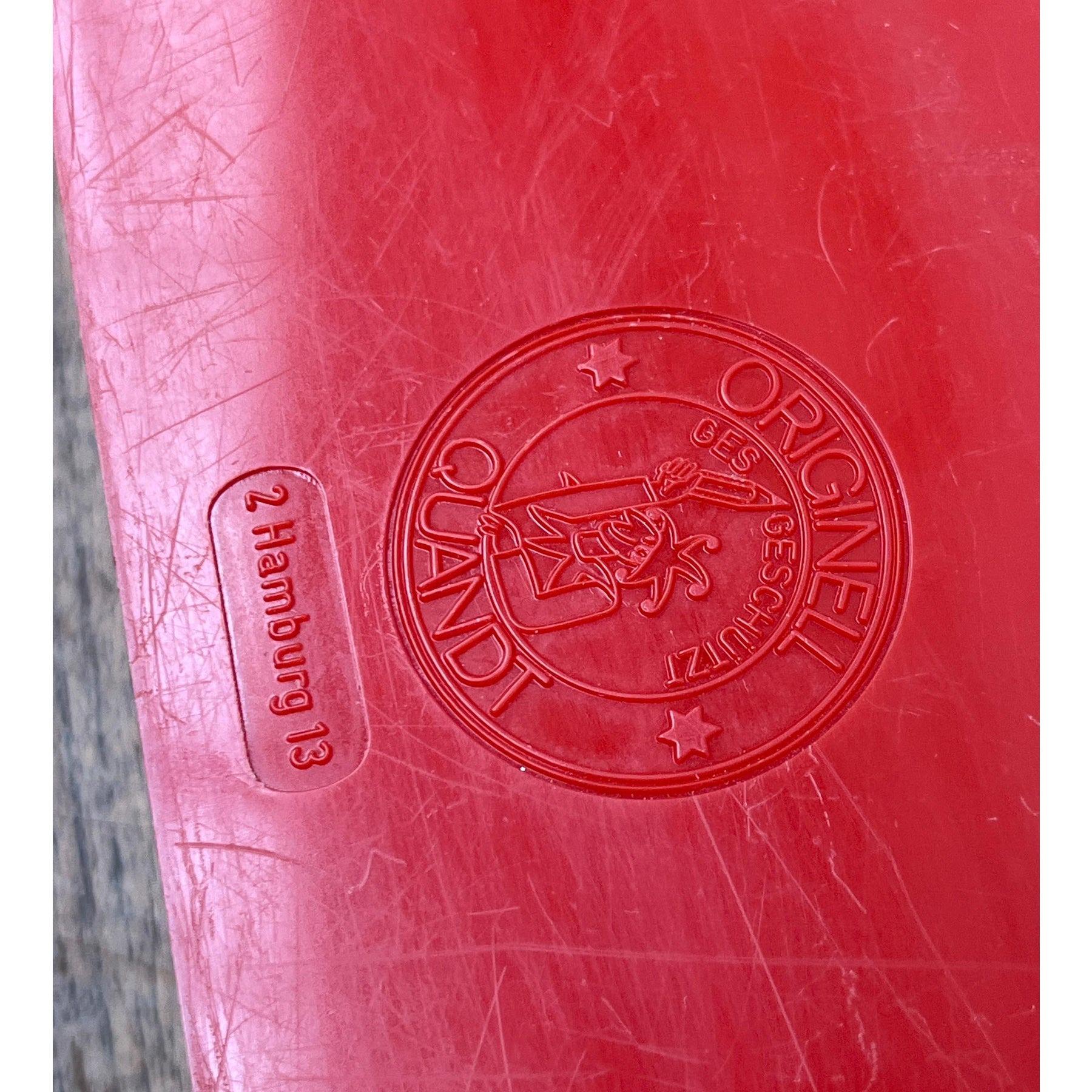 Rotes Space Age-Schreibtisch-Utensilo von Quandt Hamburg, 1960er Jahre im Angebot 3