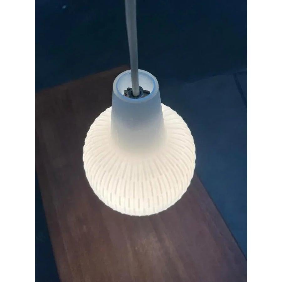 Mid-Century moderno Lampada a sospensione Rimini in vetro di Aloys Gangkofner, 1960 in vendita