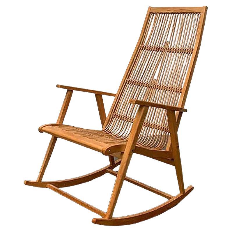Mid-Century German Rocking Chair from Deutschen Werkstätten Hellerau, 1960s