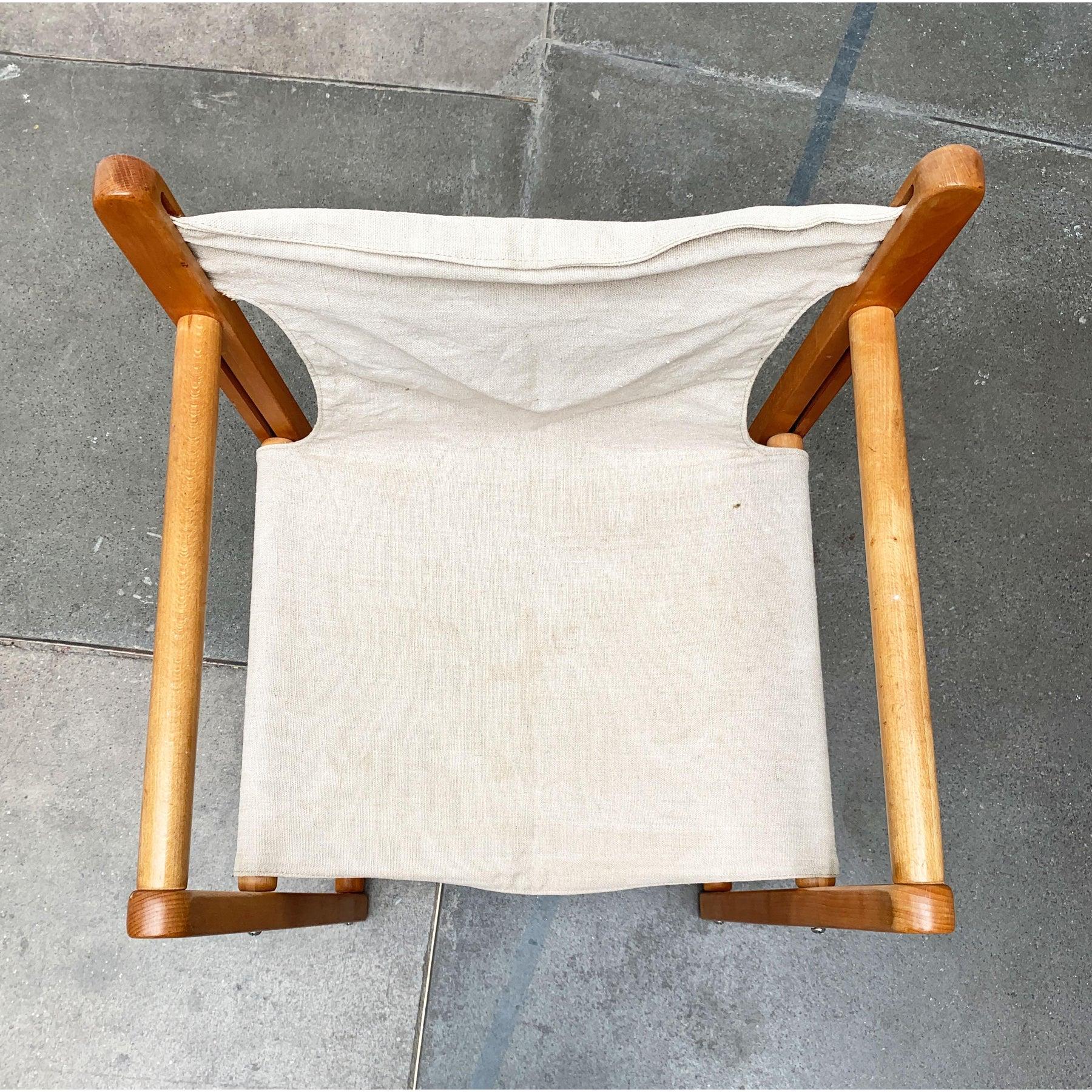 Metal Mid-Century German Safari Folding Chair from Casala, 1960s For Sale