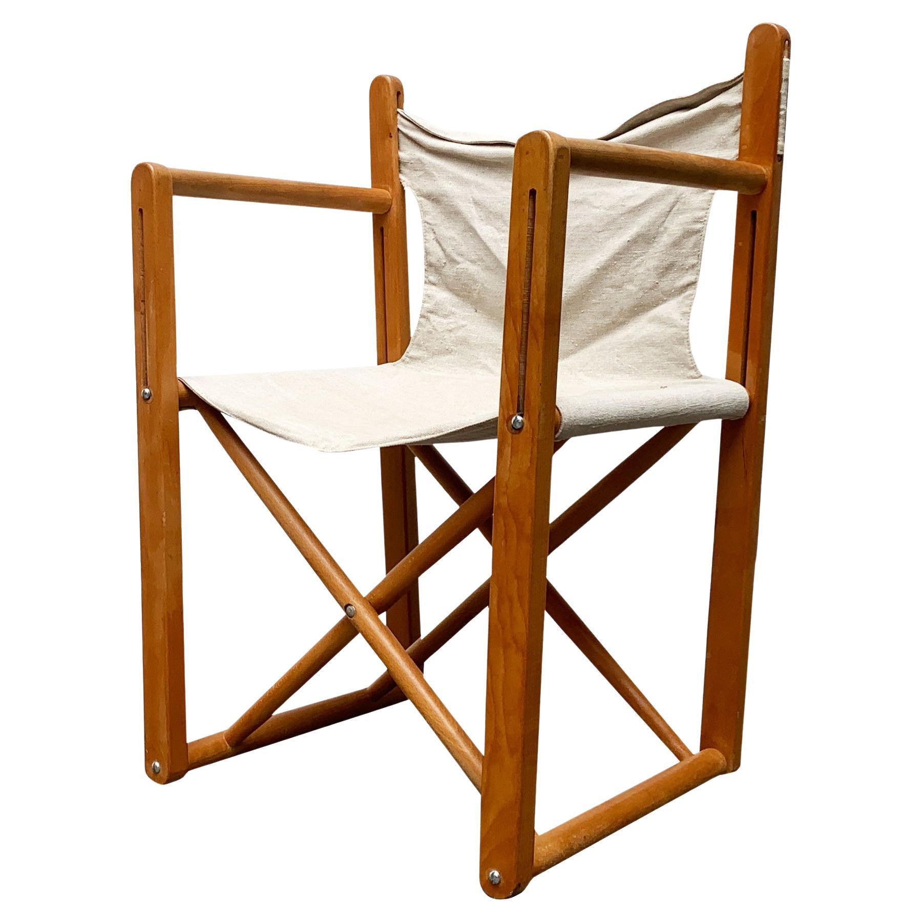 Mid-Century German Safari Folding Chair from Casala, 1960s