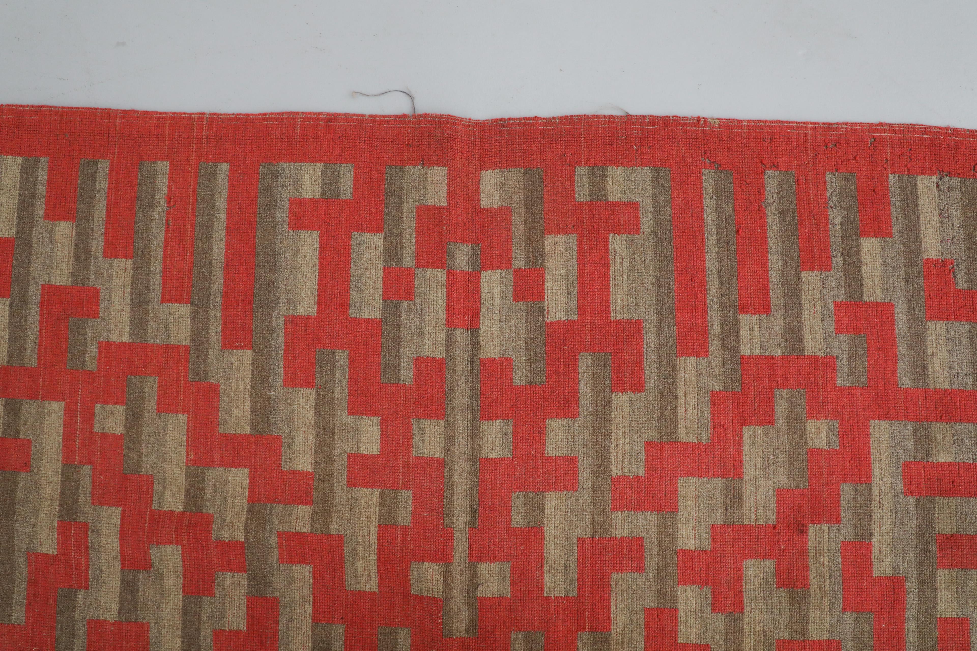 Mid-Century German Schäffler Wool Carpet with Geometric Pattern 7