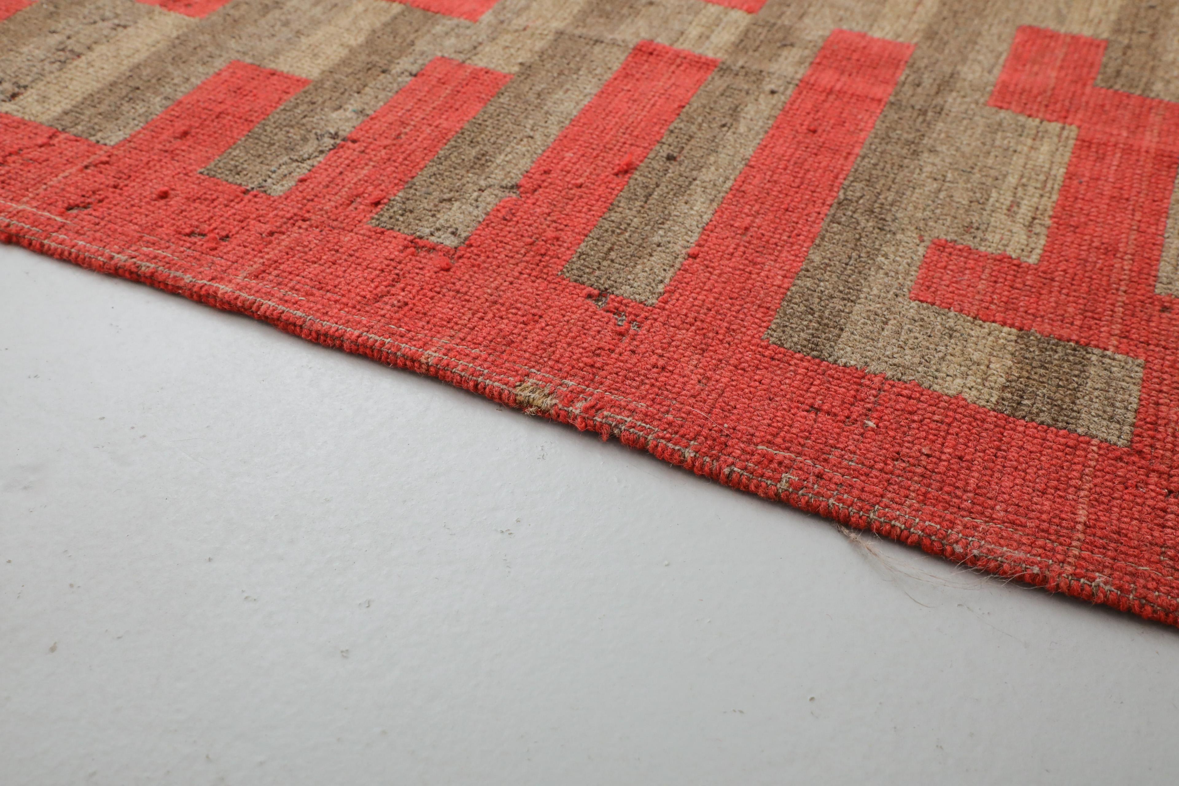 Mid-Century German Schäffler Wool Carpet with Geometric Pattern 8