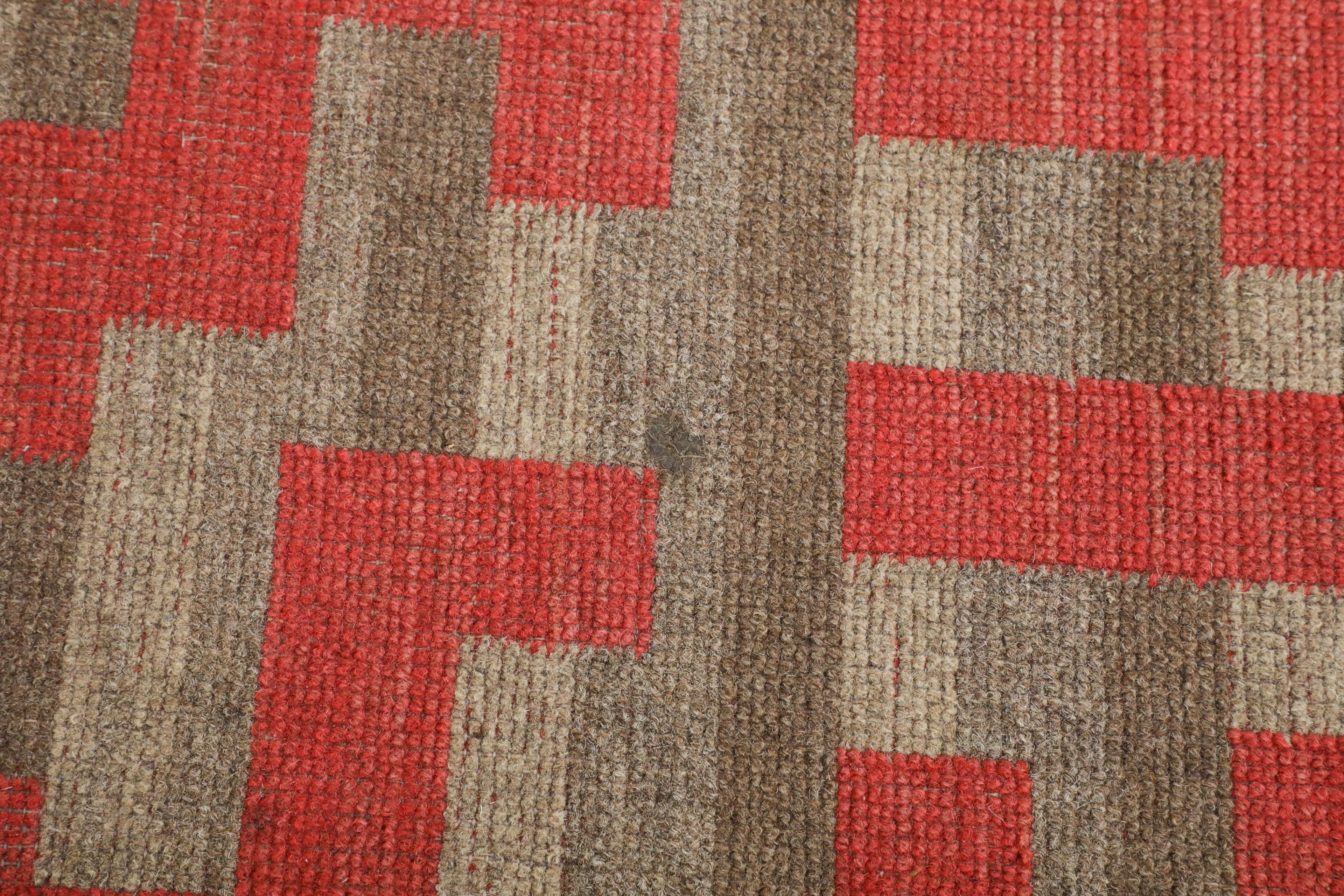 Mid-Century German Schäffler Wool Carpet with Geometric Pattern 11