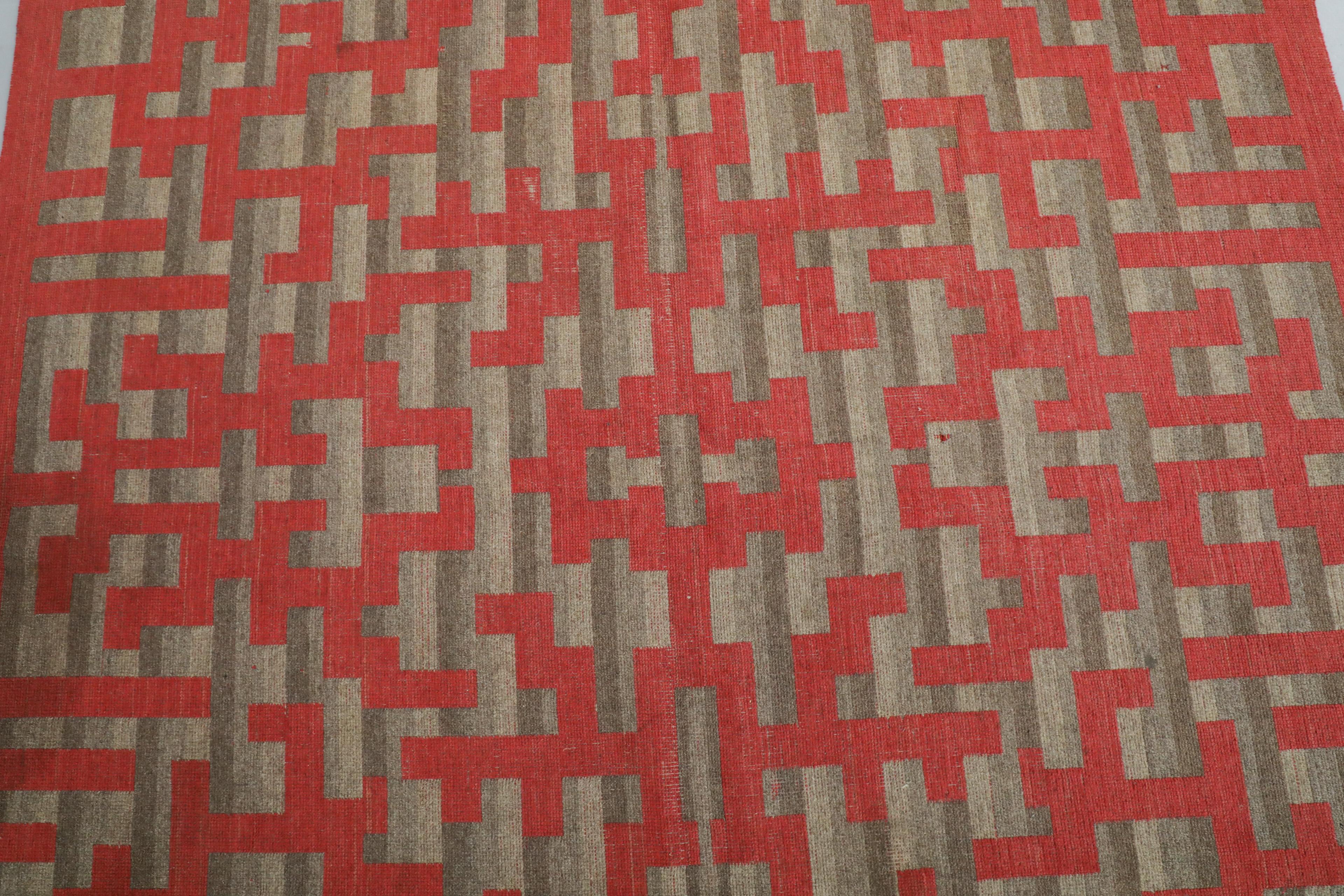 Mid-Century German Schäffler Wool Carpet with Geometric Pattern 2