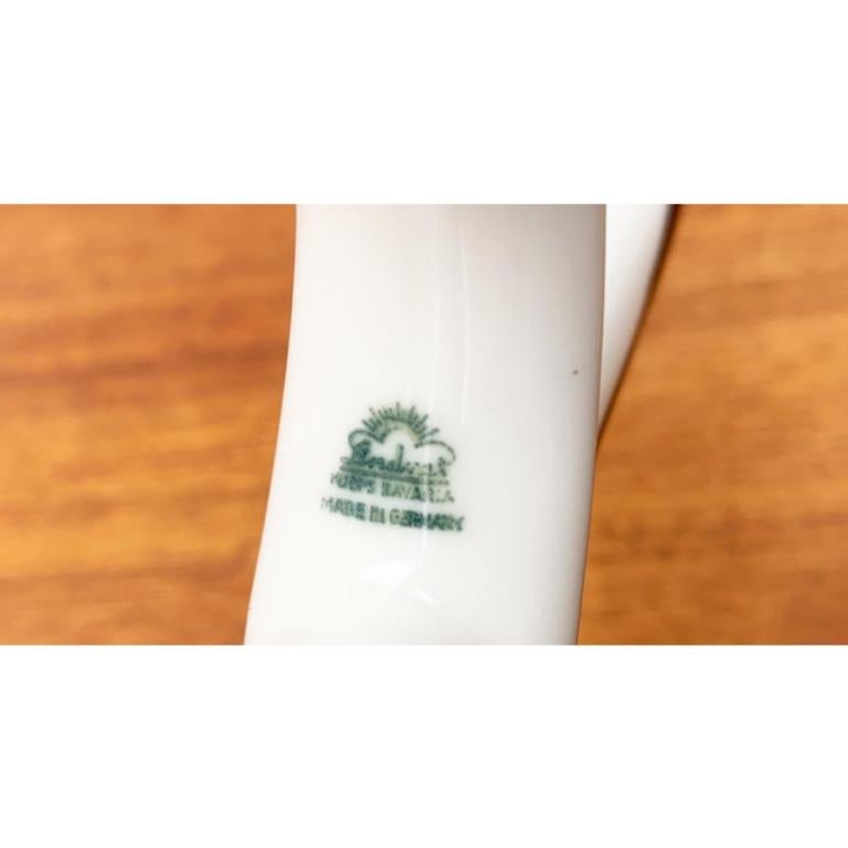Mid-Century German Sculptural Porcelain Vase from Lindner For Sale 5