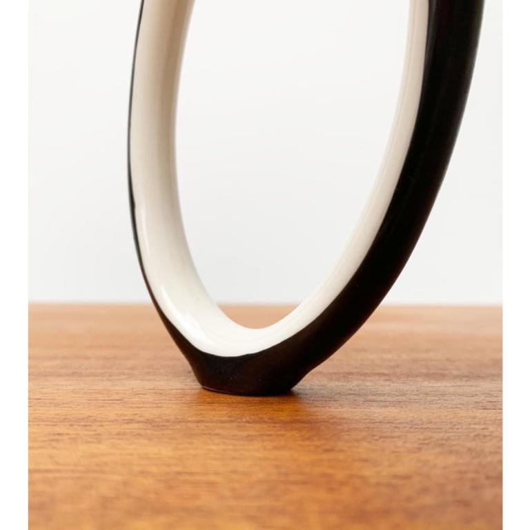 Mid-Century German Sculptural Porcelain Vase from Lindner For Sale 2