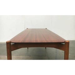 Mesa de centro de teca de la serie alemana 400 de mediados de siglo, por Hartmut Lohmeyer, años 50