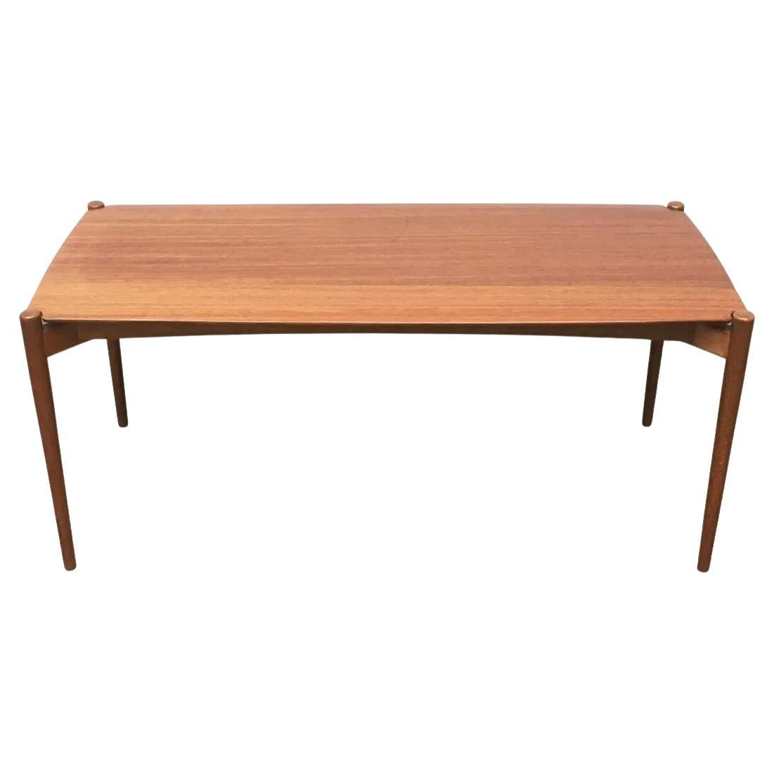 Deutsche Serie 400 Teakholz-Couchtisch aus der Mitte des Jahrhunderts von Hartmut Lohmeyer, 1950er Jahre im Angebot