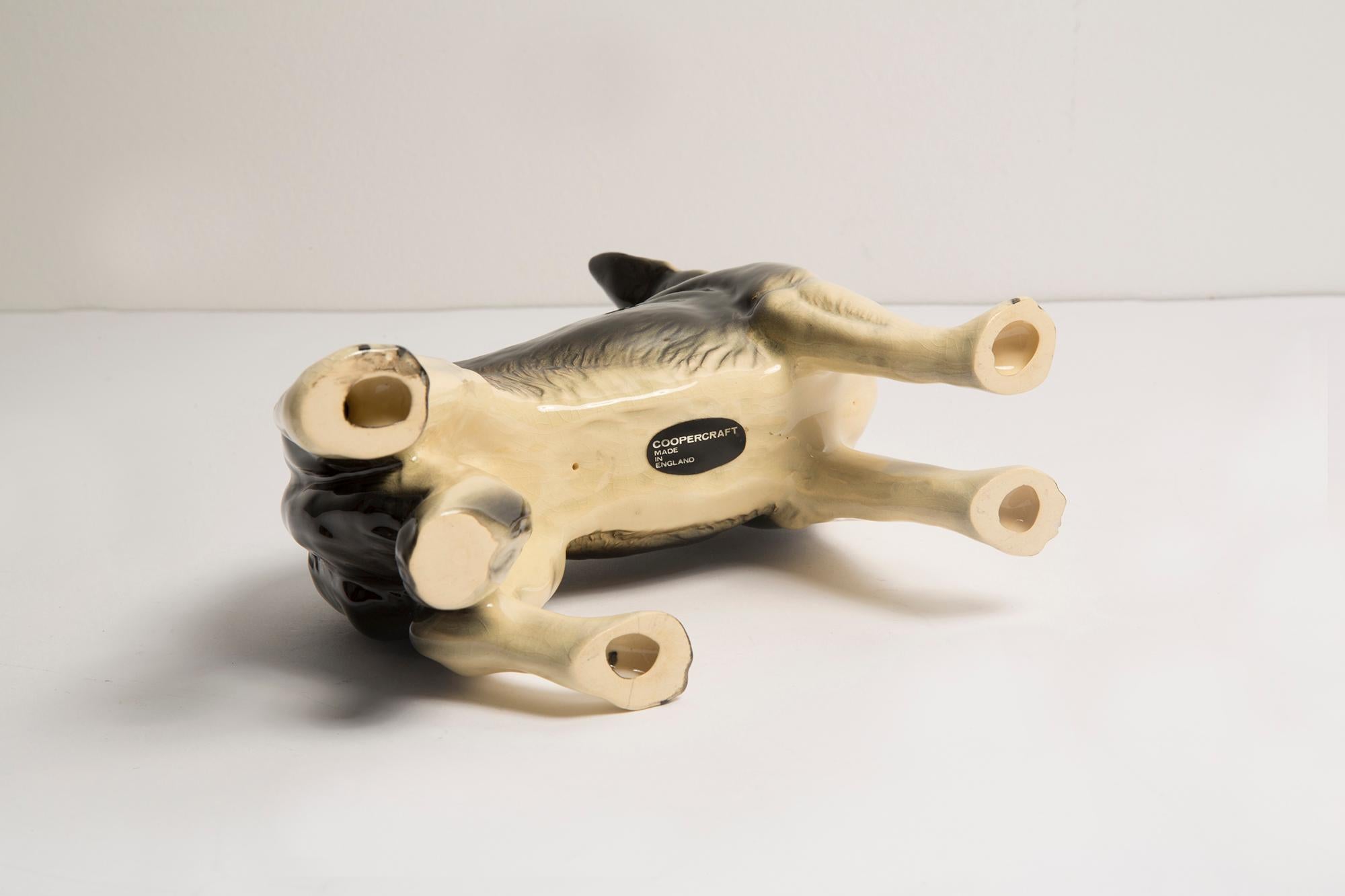 Scultura di cane da pastore tedesco in ceramica della metà del secolo scorso, Europa, anni '60 in vendita 2