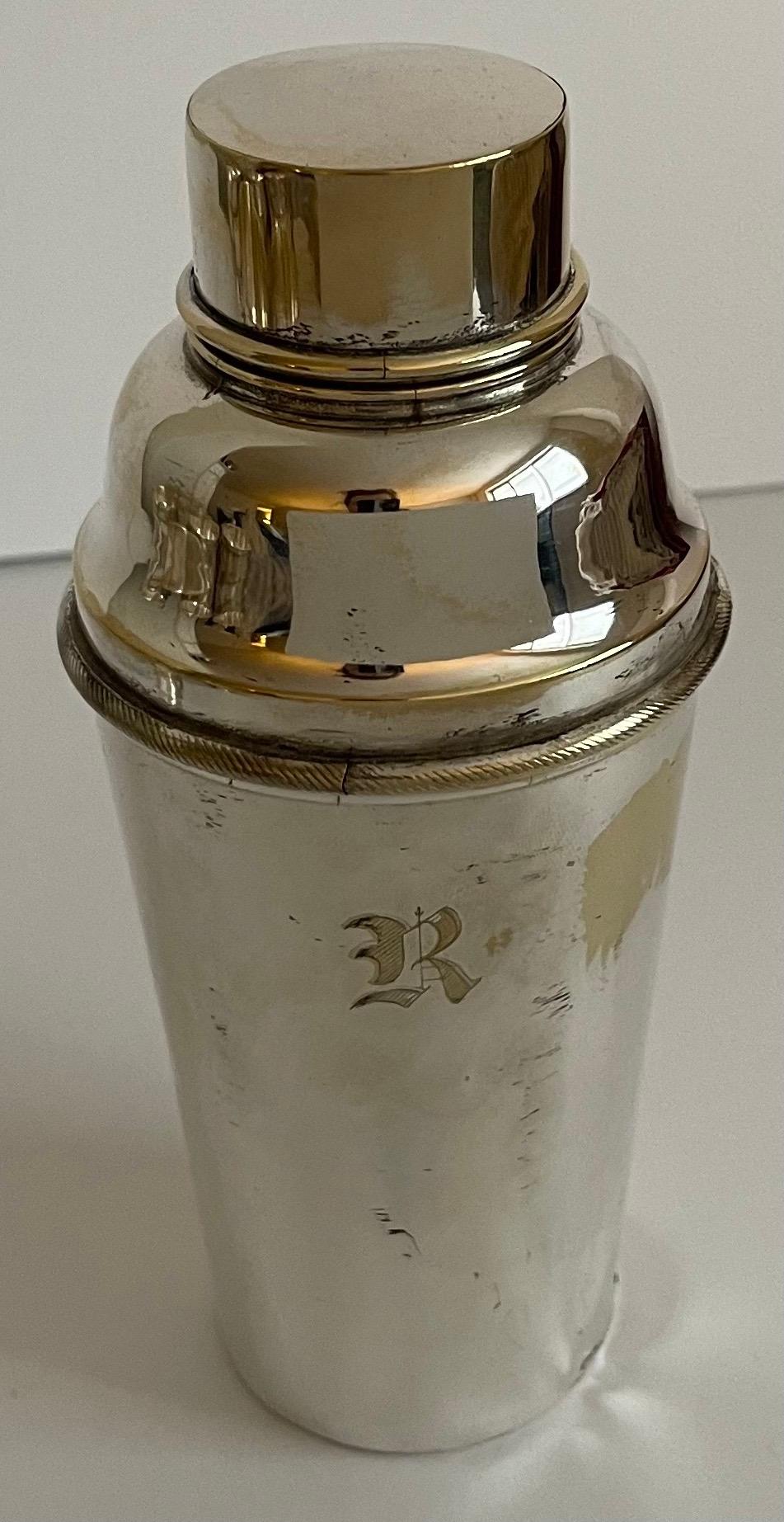 Edwardian Mid-Century German Silver Cocktail Shaker For Sale