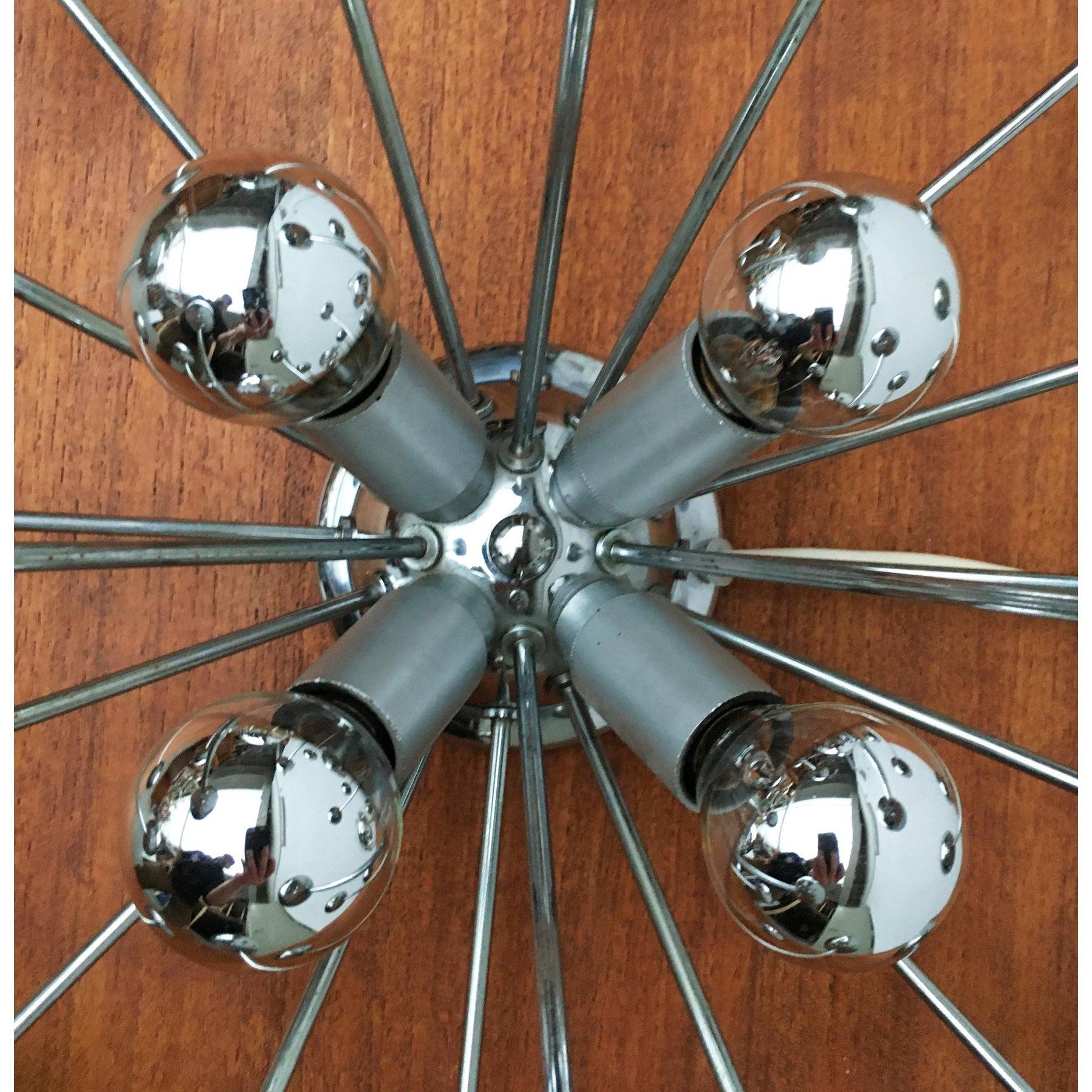 Métal Lampe de table atomique de l'ère spatiale allemande du milieu du siècle, Cosack en vente