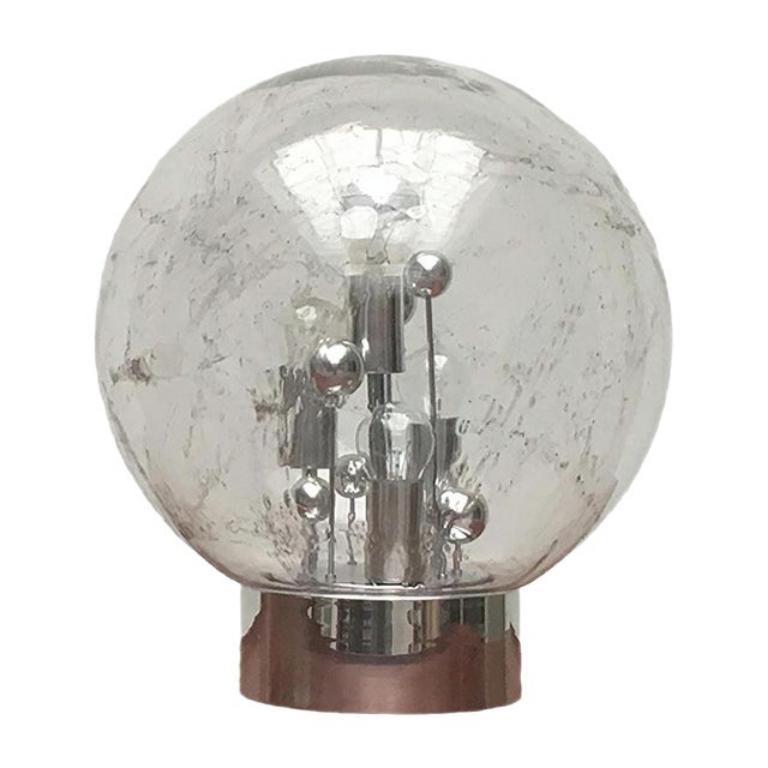 Mid-Century German Space Age Big Ball Planet Table Lamp, 1970s For Sale