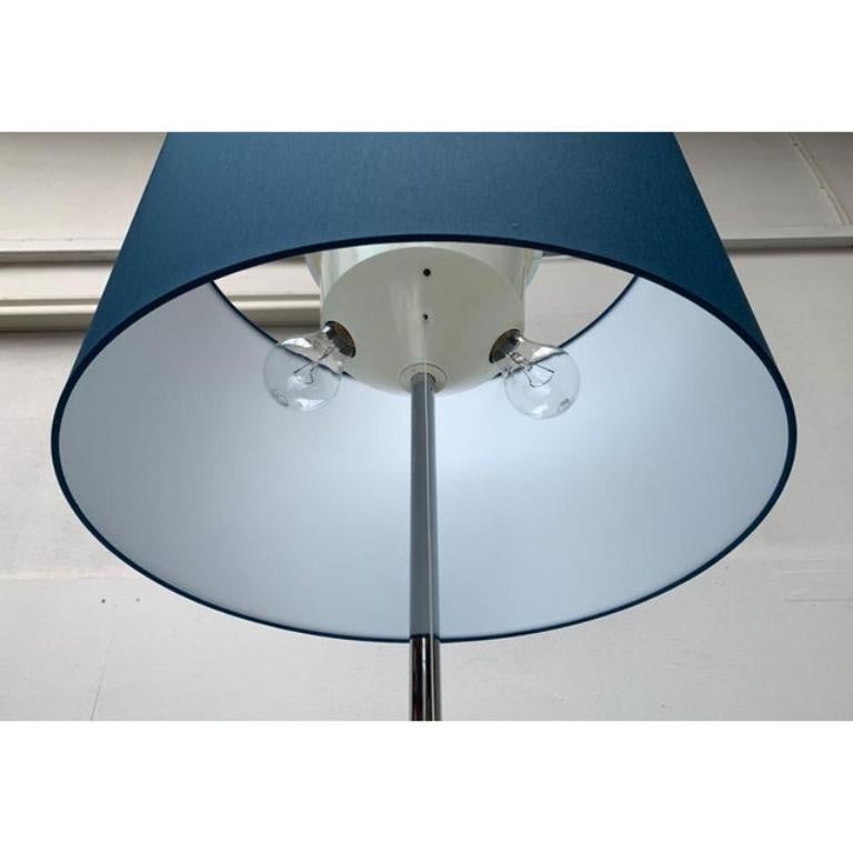 Tedesco Lampada da terra a treppiede blu di Staff Leuchten, 1960 in vendita