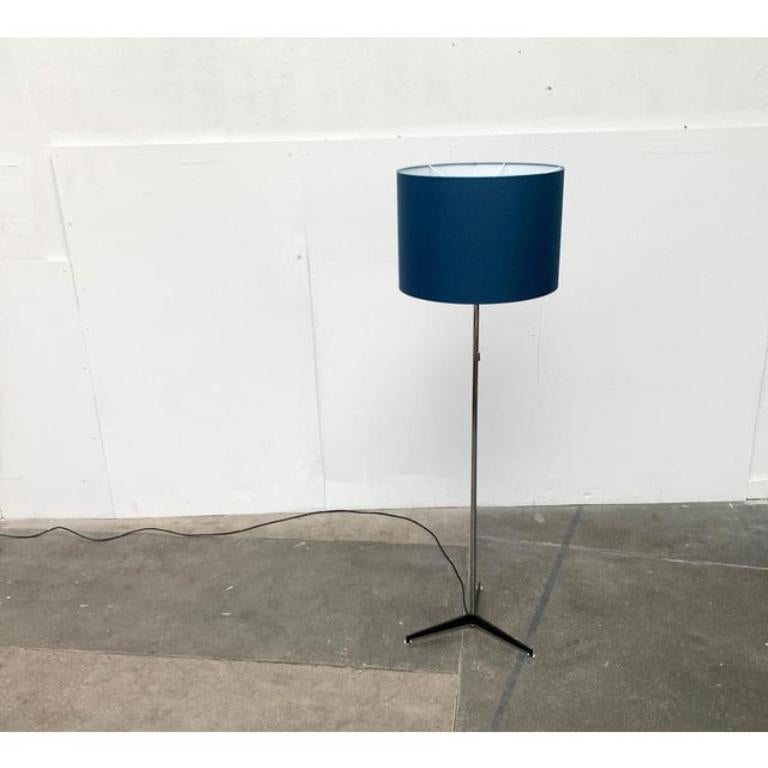 Lampada da terra a treppiede blu di Staff Leuchten, 1960 in vendita 2