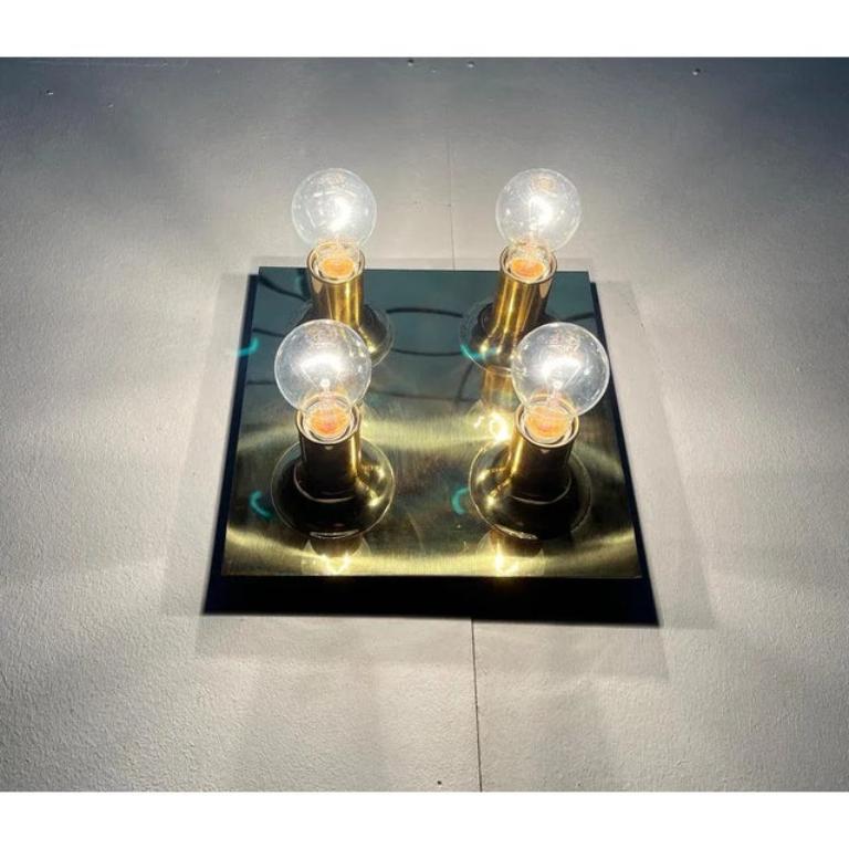 Lámpara de techo o de pared de latón de la era espacial alemana de mediados de siglo de Cosack, años 60 en Excelente estado para la venta en Hamburg, DE