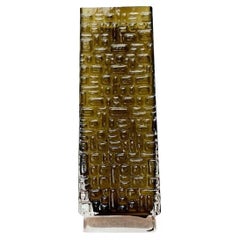 Mid-Century German Space Age Brutalist Bubble Glass Vase by Emil Funke, 1960s