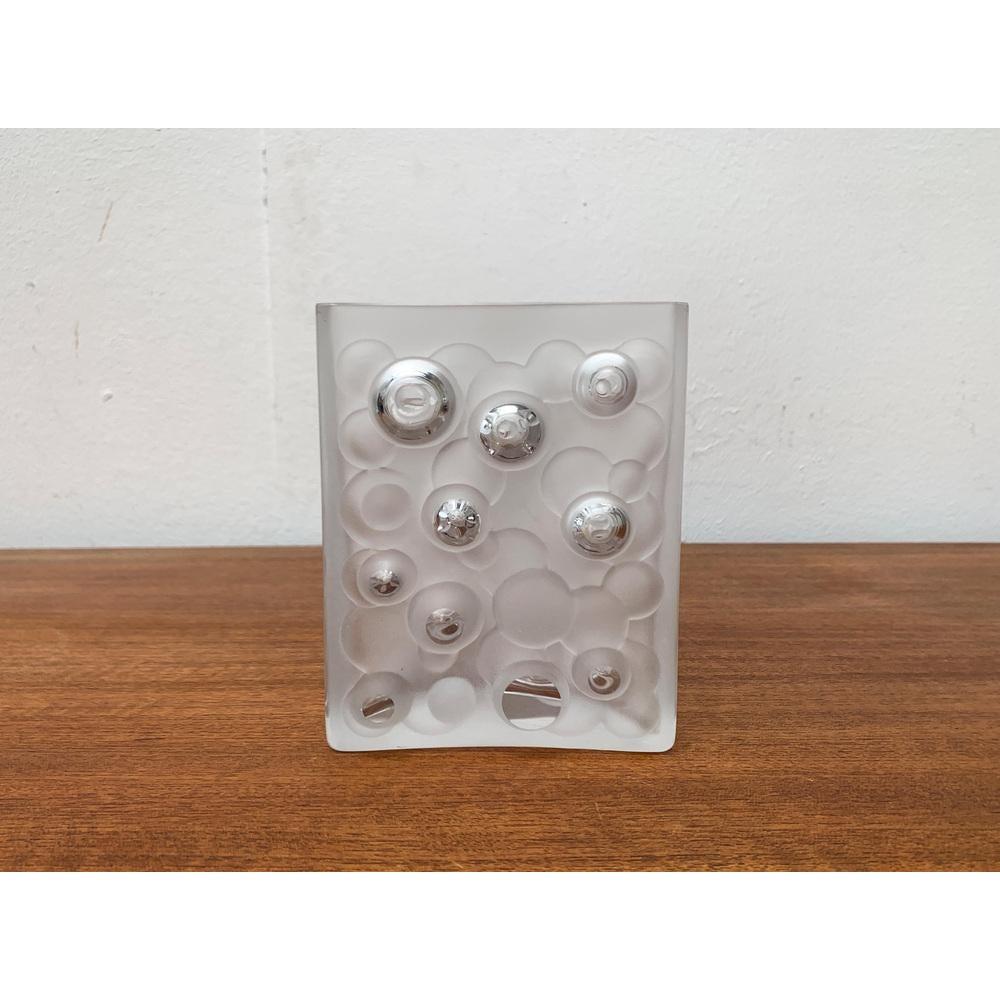 Vaso in vetro a bolle d'aria tedesco di metà secolo di Gral Glass, anni '60 in vendita 3
