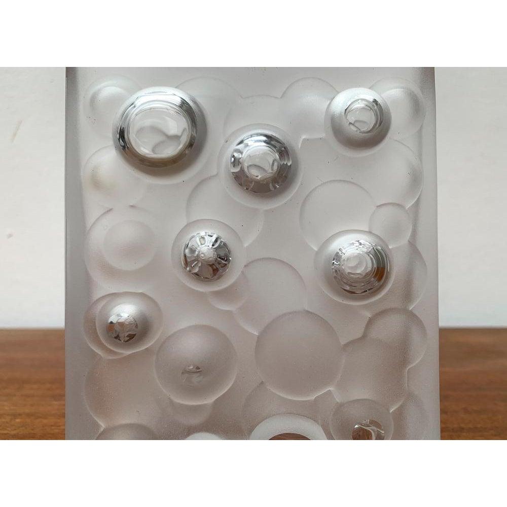 Vaso in vetro a bolle d'aria tedesco di metà secolo di Gral Glass, anni '60 in vendita 5