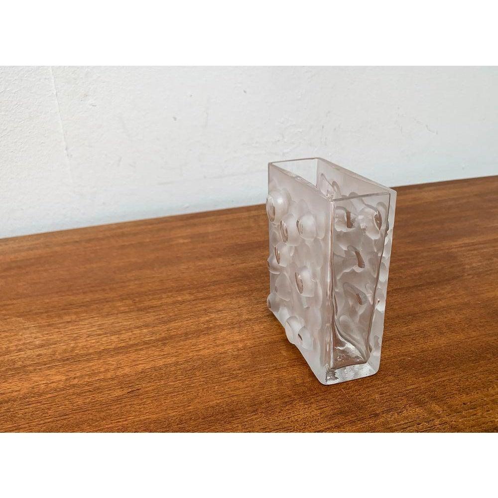 XX secolo Vaso in vetro a bolle d'aria tedesco di metà secolo di Gral Glass, anni '60 in vendita