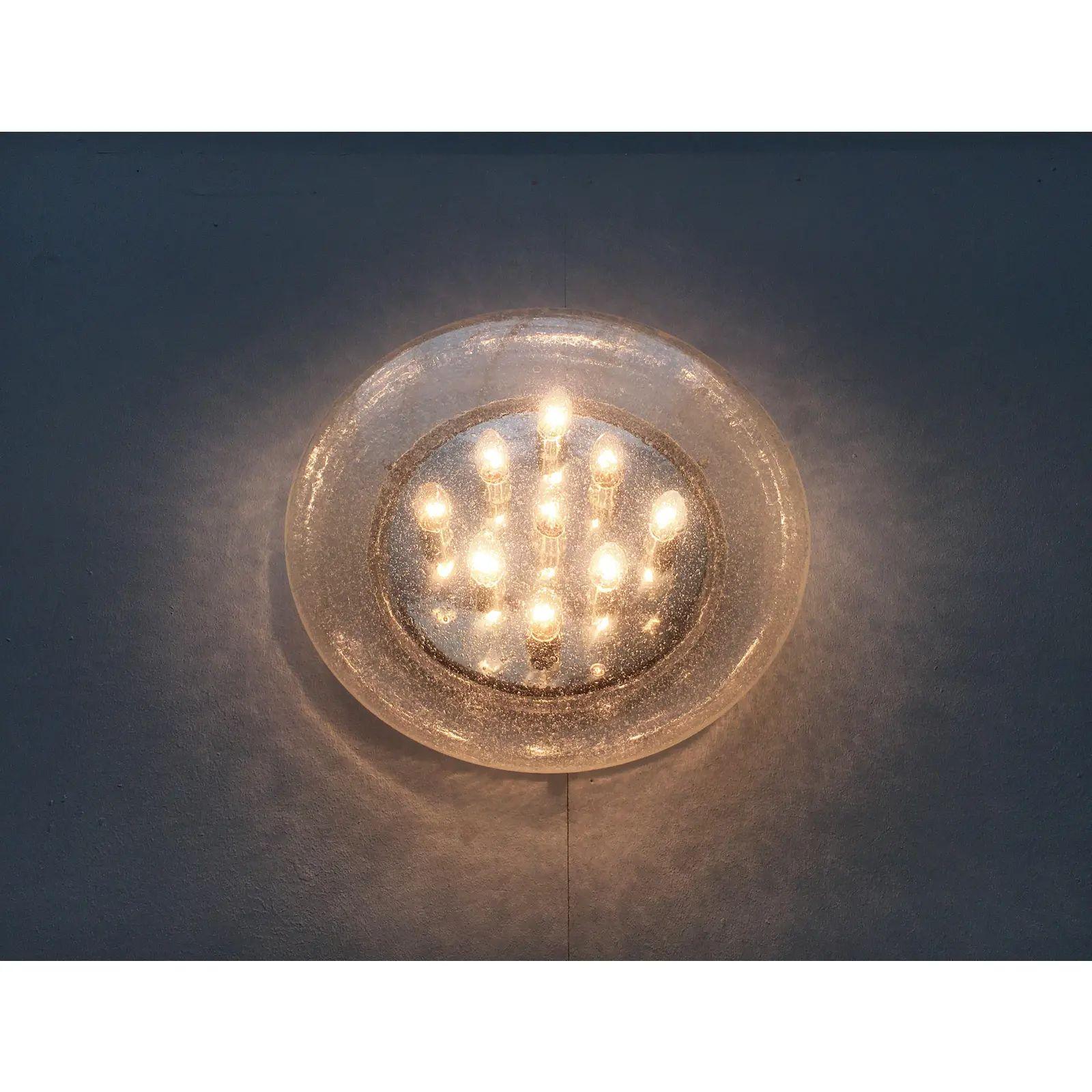 Metallo Lampada da soffitto A Space Age tedesca di metà secolo, anni '60 in vendita