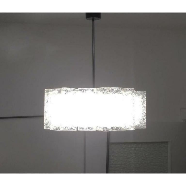 Minimalismo Lampadario tedesco di metà secolo in stile Space AGE di Doria Leuchten, 1960 in vendita