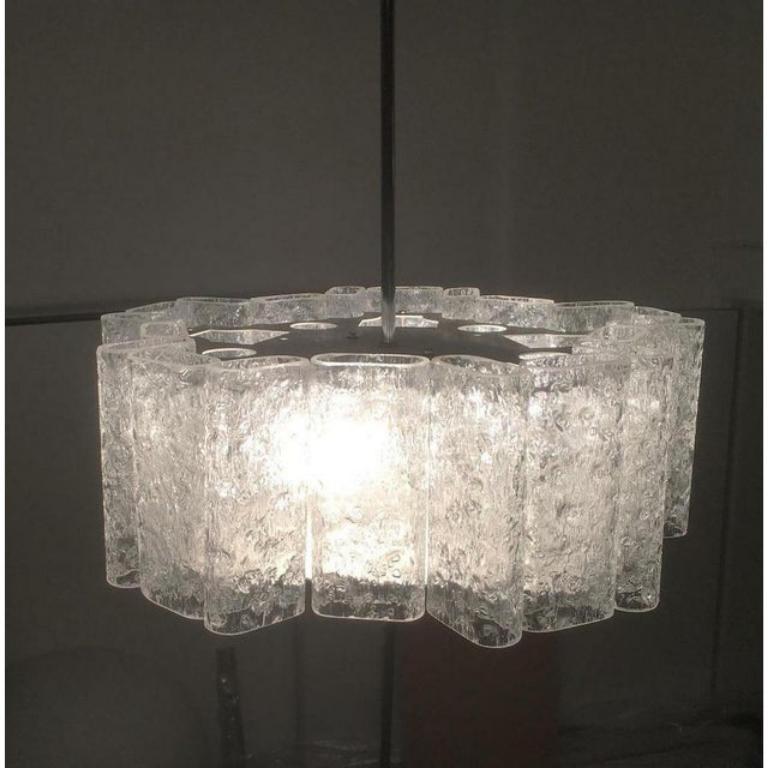 Tedesco Lampadario tedesco di metà secolo in stile Space AGE di Doria Leuchten, 1960 in vendita