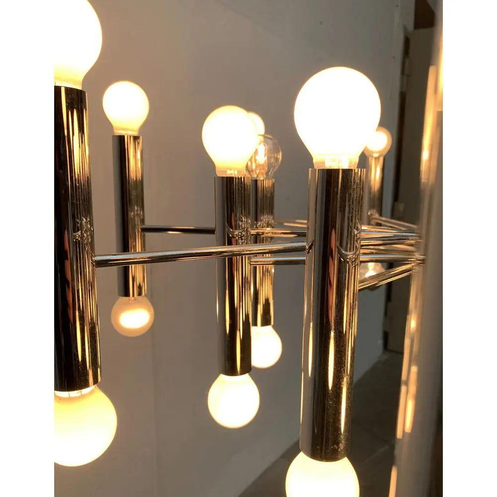 Lampadario tedesco di metà secolo in stile A Space di Doria Leuchten, anni '60 in vendita 4