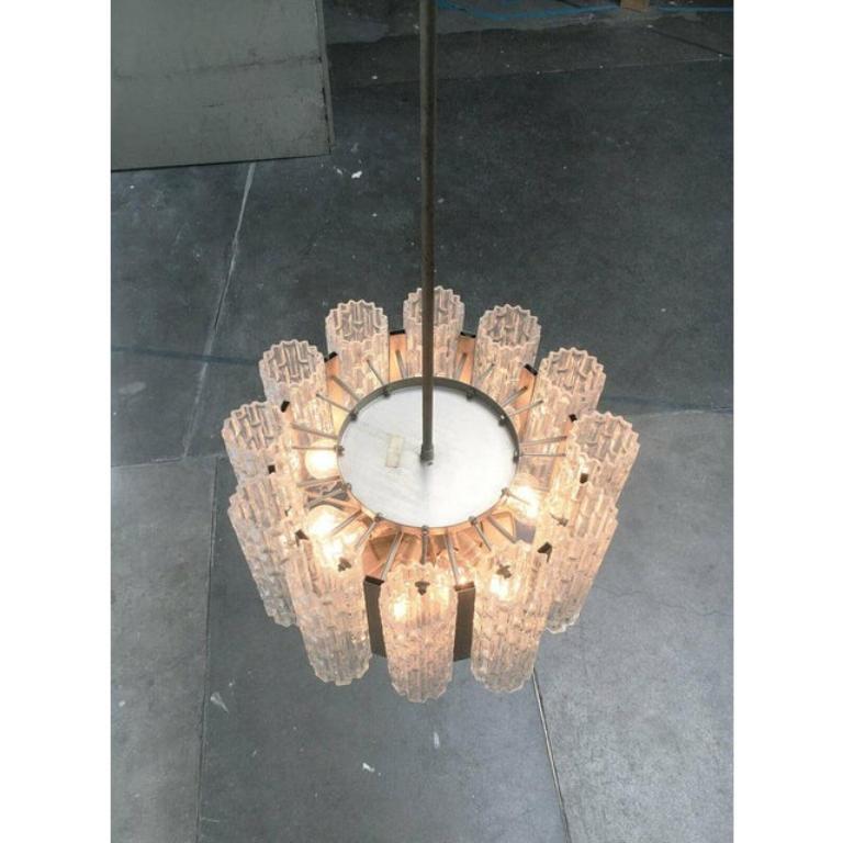 Lampadario tedesco di metà secolo in stile A Space di Doria Leuchten, anni '60 in vendita 4