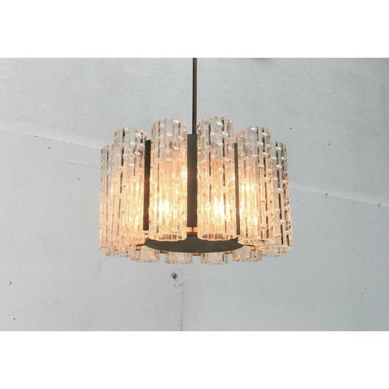 Lampadario tedesco di metà secolo in stile A Space di Doria Leuchten, anni '60 in vendita 5