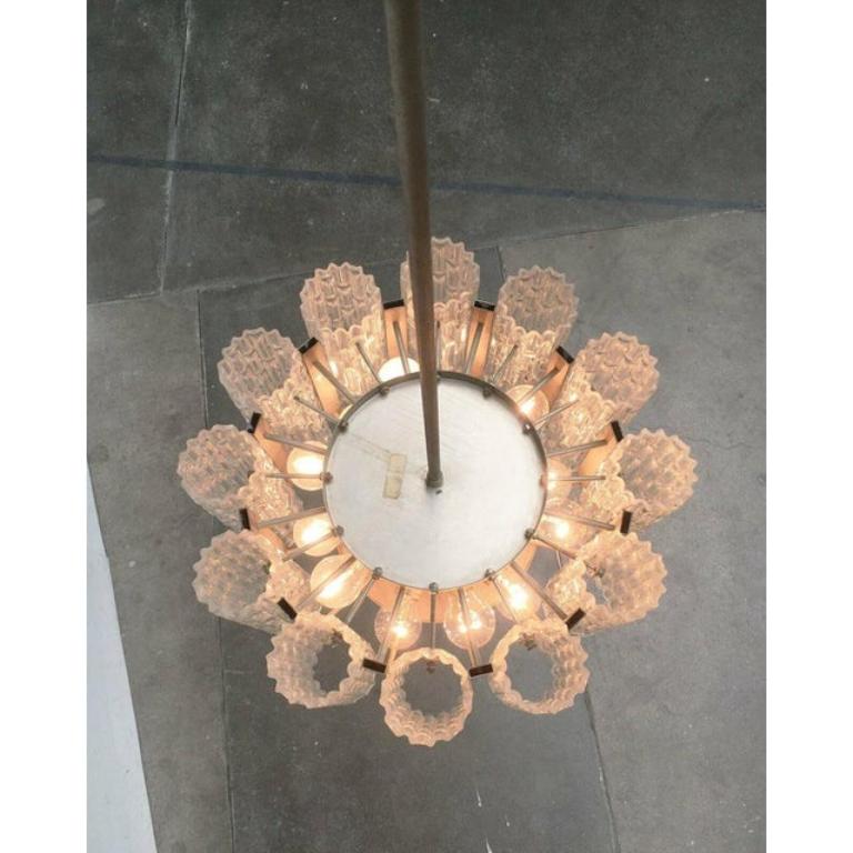 Mid-Century moderno Lampadario tedesco di metà secolo in stile A Space di Doria Leuchten, anni '60 in vendita