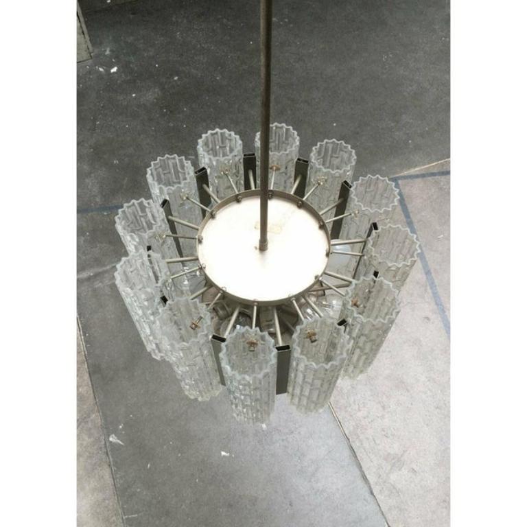 Tedesco Lampadario tedesco di metà secolo in stile A Space di Doria Leuchten, anni '60 in vendita