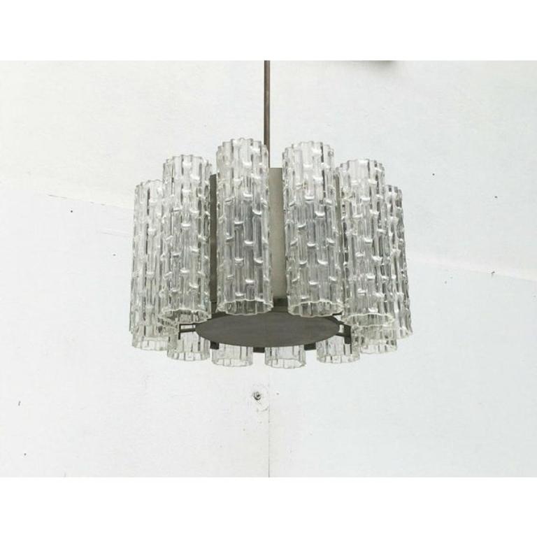 XX secolo Lampadario tedesco di metà secolo in stile A Space di Doria Leuchten, anni '60 in vendita