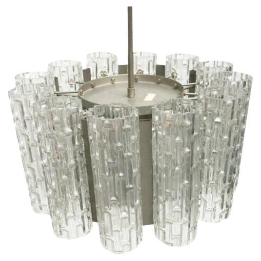 Mid-Century German Space Age Chandelier from Doria Leuchten, 1960s
