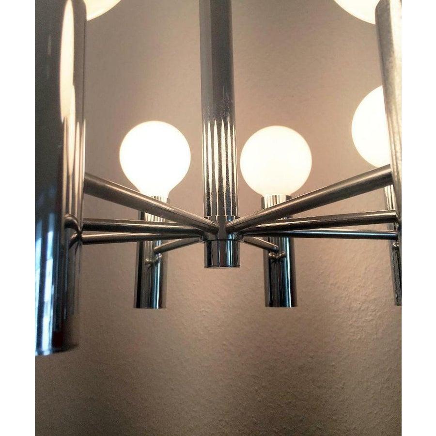 Metallo Lampadario A Space tedesco di metà secolo di Hustadt Leuchten, anni '60 in vendita