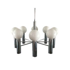 Mid-Century German Space Age Chandelier from Hustadt Leuchten, 1960s