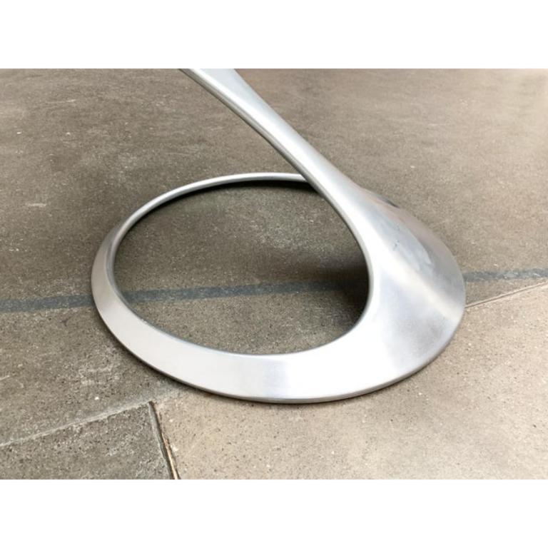 Deutscher Couchtisch aus der Mitte des Jahrhunderts des Space Age von Knut Hesterberg, 1960er Jahre (Aluminium) im Angebot