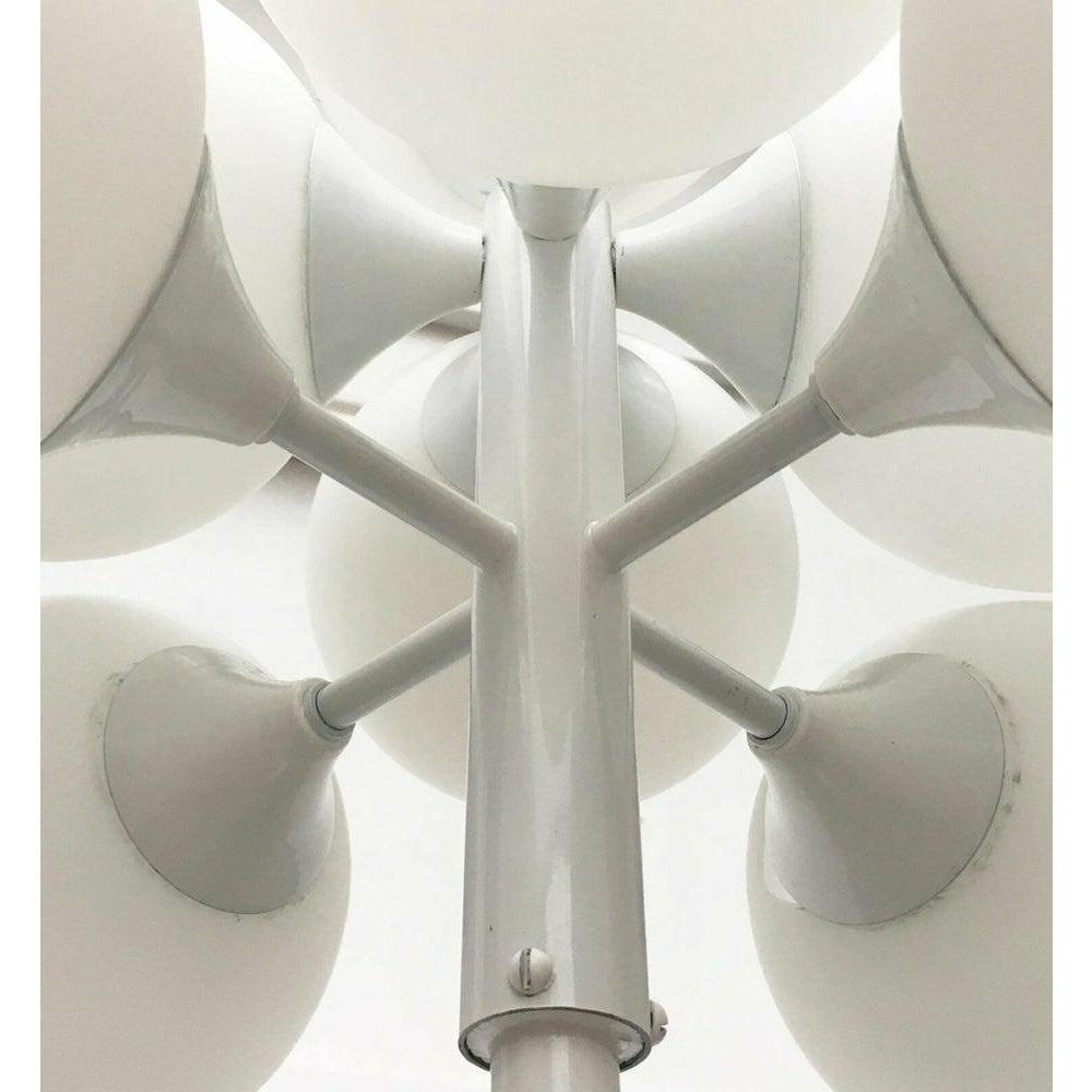Metallo Lampada da terra tedesca di metà secolo in stile Space AGE di Kaiser Leuchten, anni '60 in vendita