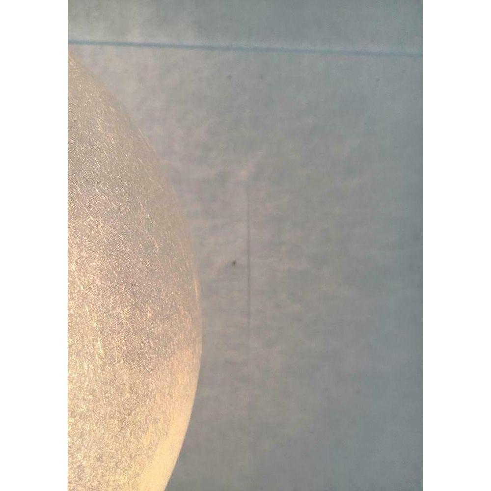 Mid-Century German Space Age Glass and Brass Big Ball Planet Pendant Lamp, 1960s For Sale 5